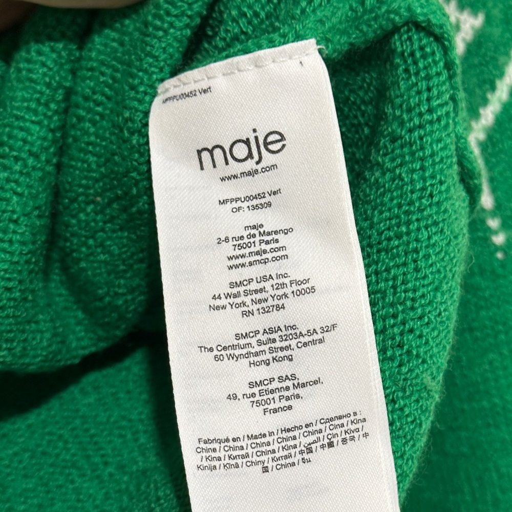 Maje Mascot Fair Isle Jacquard Sweater - Picture 7 of 10